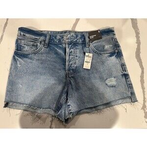 NWT Express boyfriend MIDI Mid Rise shorts sz 8